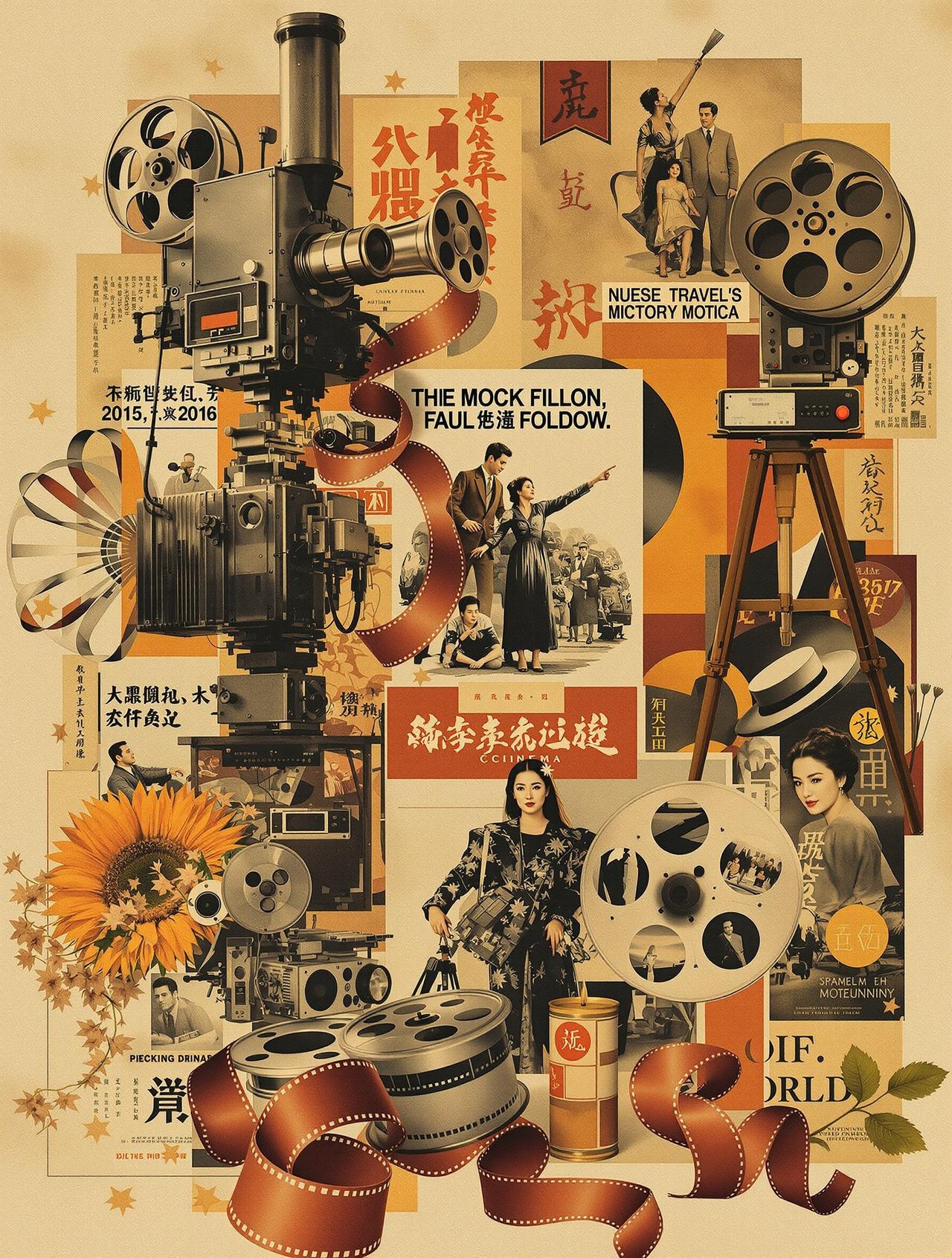 华语电影百年 - 白虎影院专题栏目封面，含25部视频与15篇文章